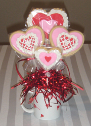 VALENTINES COOKIE BOUQUET