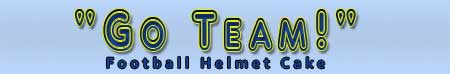 Go Team! Football Helmet Logo